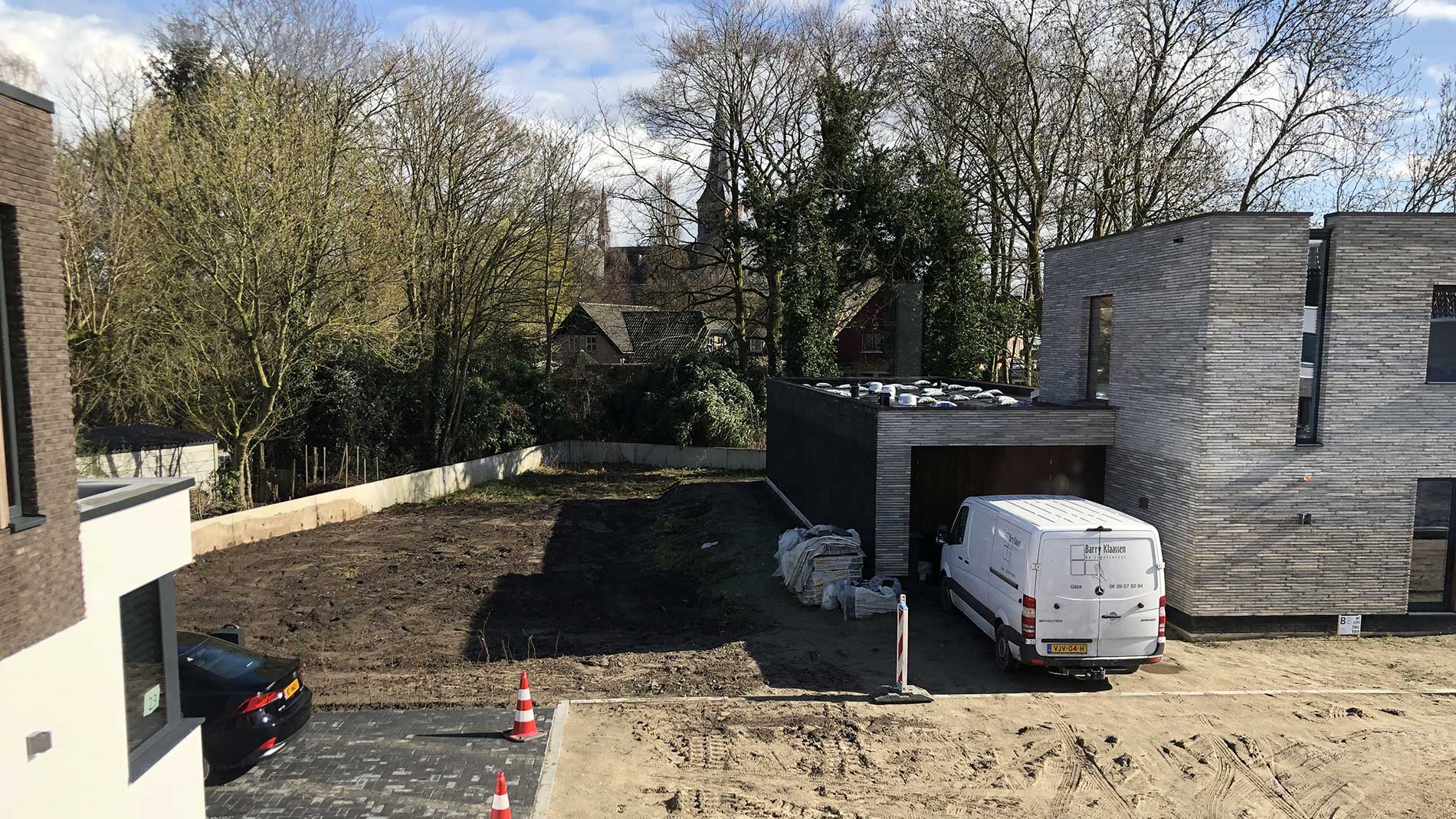 Preparing the lot for construction